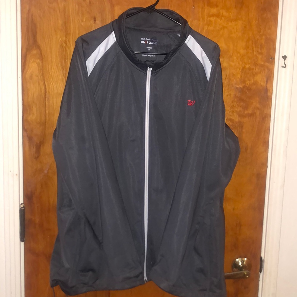 High Performance Walgreens Gray and White Zip-Up Jacket 2XL